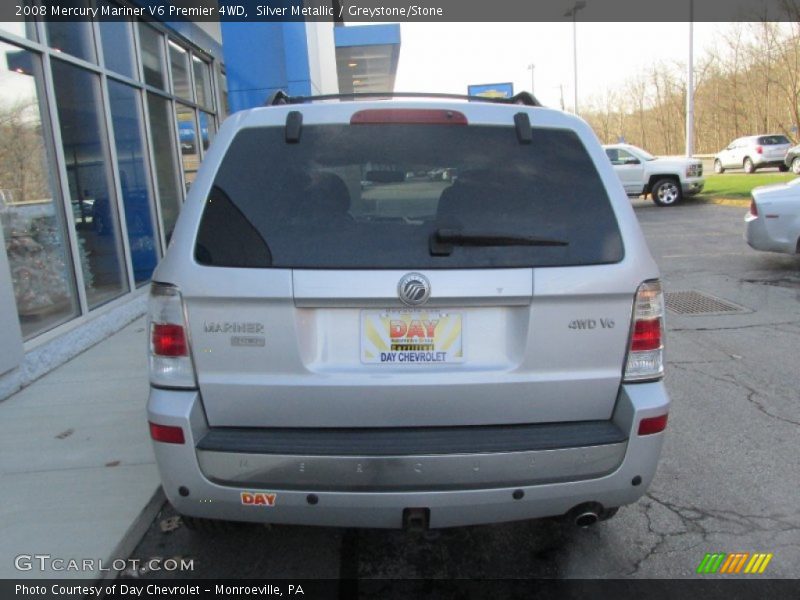 Silver Metallic / Greystone/Stone 2008 Mercury Mariner V6 Premier 4WD