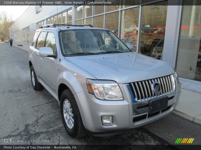 Silver Metallic / Greystone/Stone 2008 Mercury Mariner V6 Premier 4WD