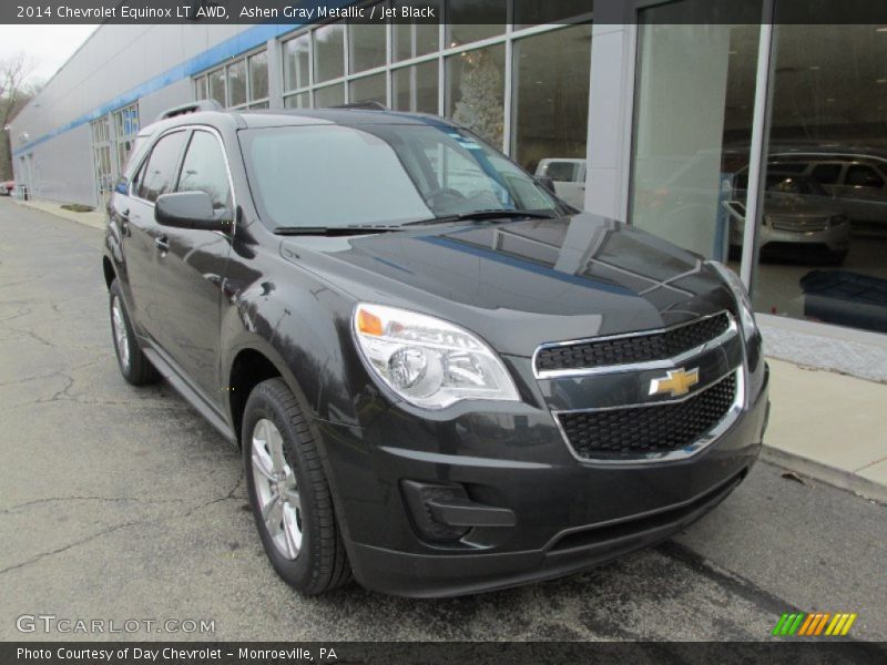 Ashen Gray Metallic / Jet Black 2014 Chevrolet Equinox LT AWD