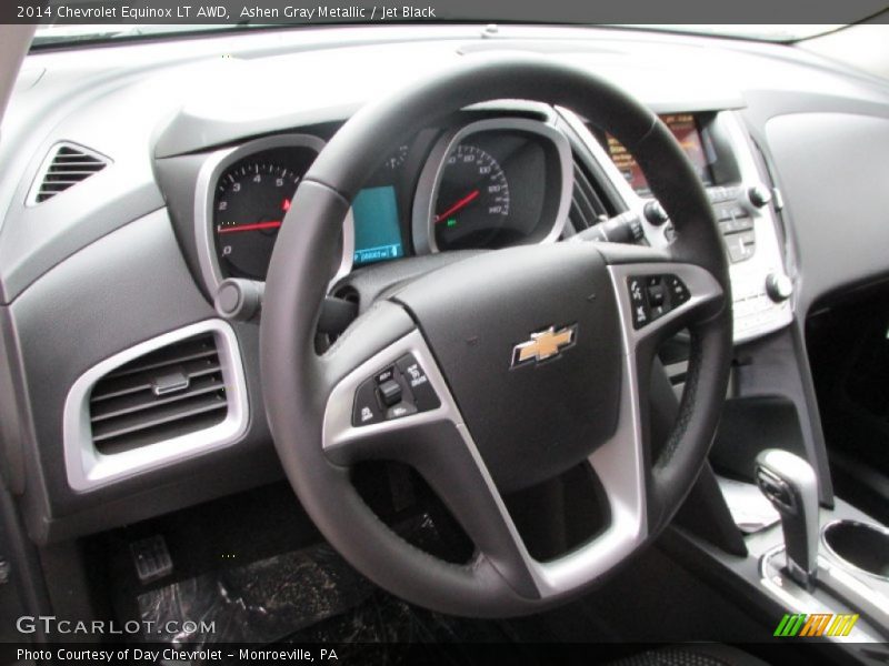 Ashen Gray Metallic / Jet Black 2014 Chevrolet Equinox LT AWD