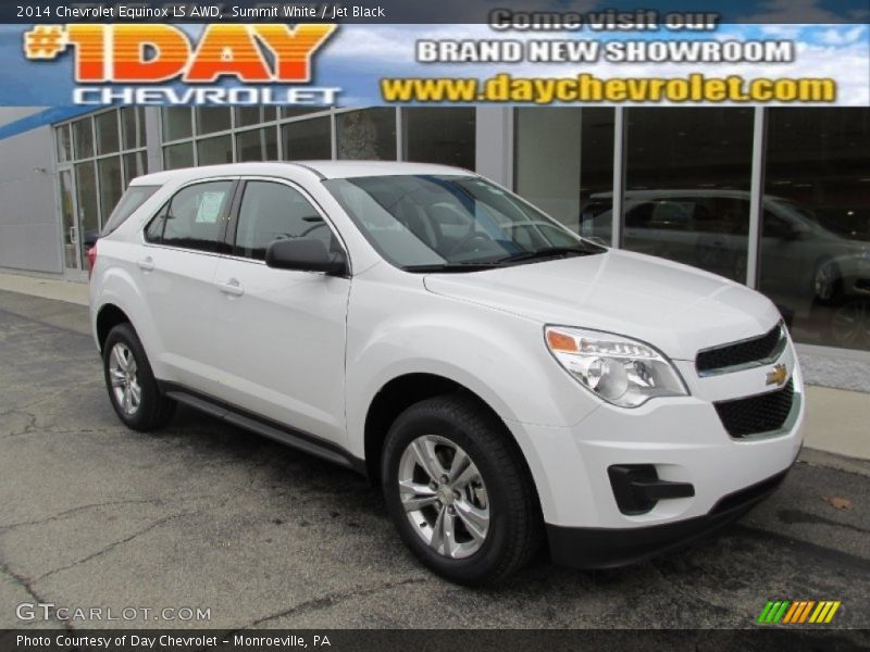 Summit White / Jet Black 2014 Chevrolet Equinox LS AWD