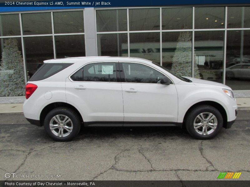 Summit White / Jet Black 2014 Chevrolet Equinox LS AWD