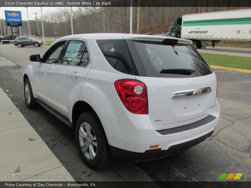Summit White / Jet Black 2014 Chevrolet Equinox LS AWD