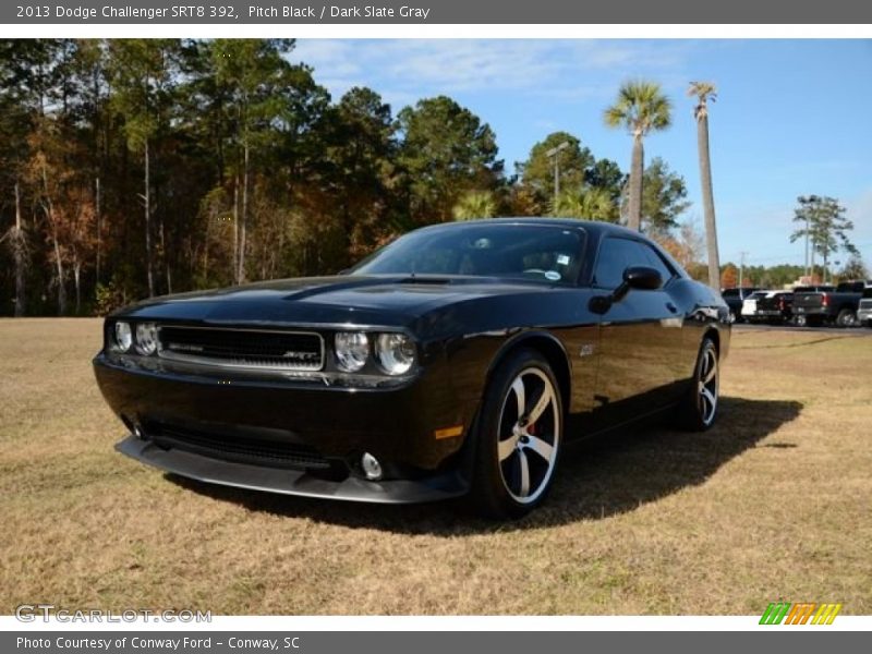 Pitch Black / Dark Slate Gray 2013 Dodge Challenger SRT8 392