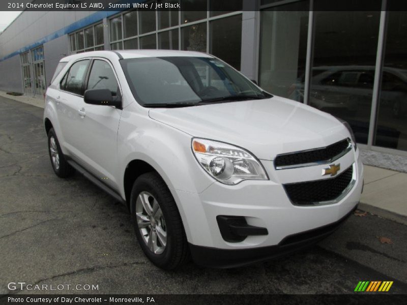 Summit White / Jet Black 2014 Chevrolet Equinox LS AWD