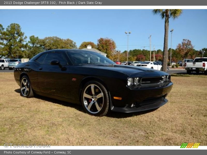 Pitch Black / Dark Slate Gray 2013 Dodge Challenger SRT8 392