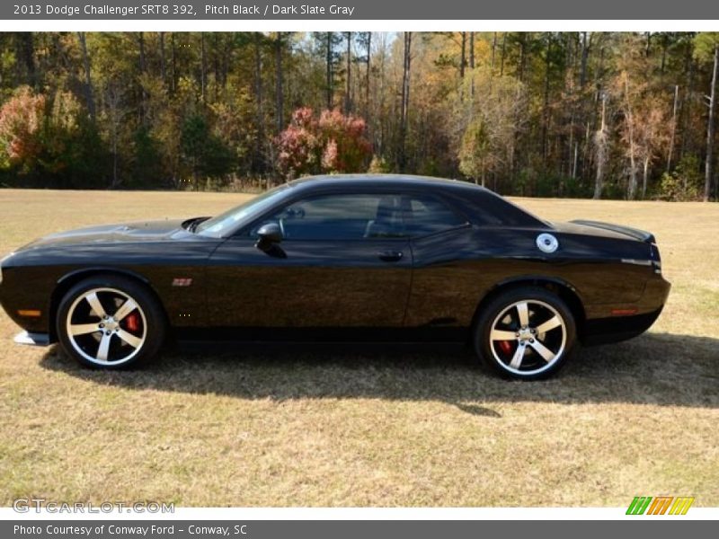 Pitch Black / Dark Slate Gray 2013 Dodge Challenger SRT8 392