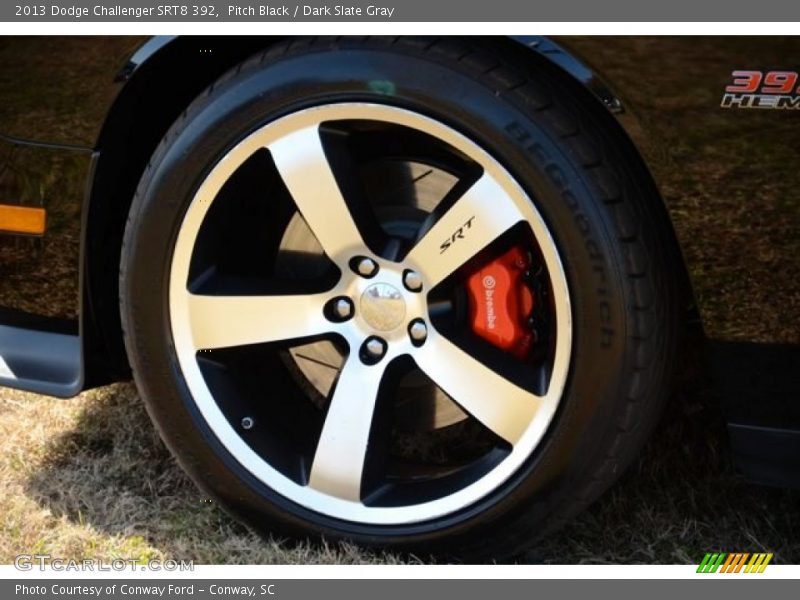 Pitch Black / Dark Slate Gray 2013 Dodge Challenger SRT8 392