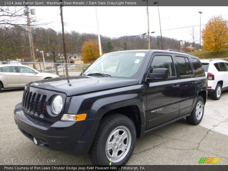 Maximum Steel Metallic / Dark Slate Gray/Light Pebble 2014 Jeep Patriot Sport