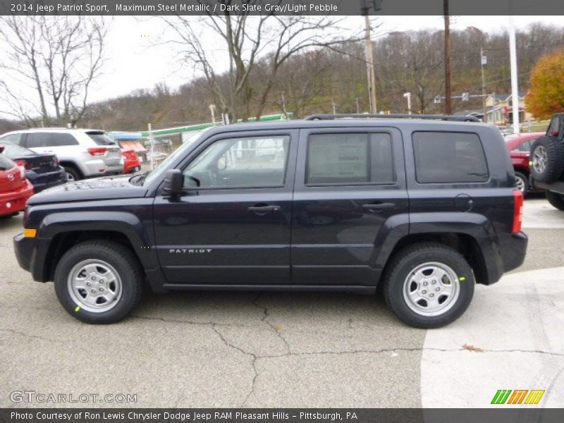 Maximum Steel Metallic / Dark Slate Gray/Light Pebble 2014 Jeep Patriot Sport