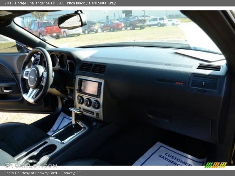Pitch Black / Dark Slate Gray 2013 Dodge Challenger SRT8 392