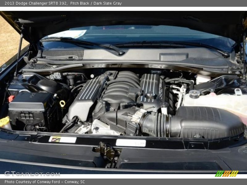Pitch Black / Dark Slate Gray 2013 Dodge Challenger SRT8 392
