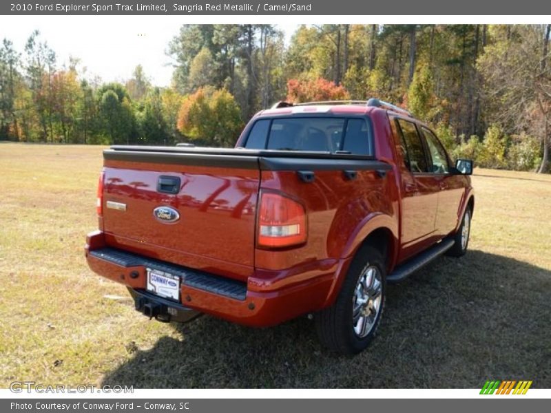 Sangria Red Metallic / Camel/Sand 2010 Ford Explorer Sport Trac Limited