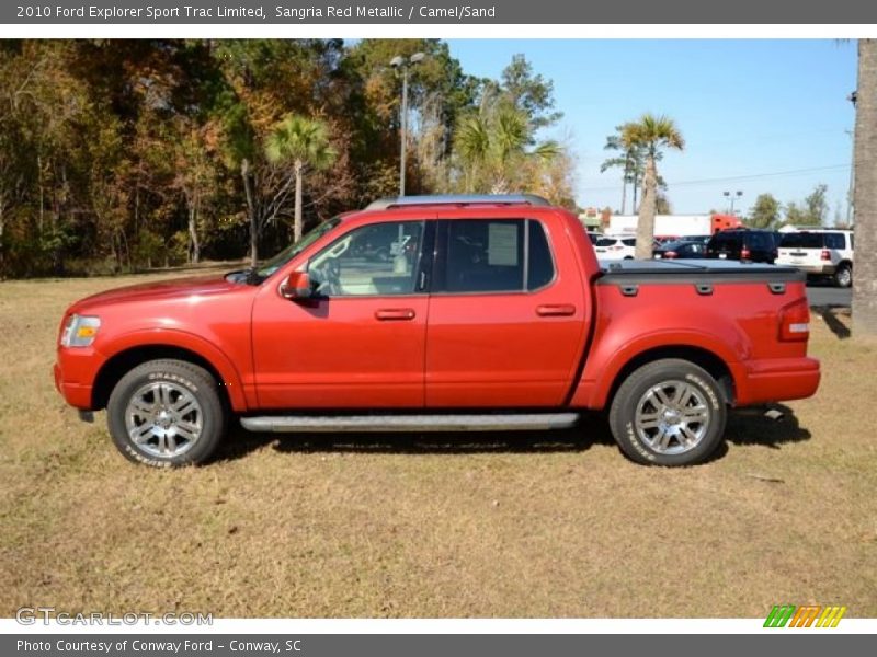  2010 Explorer Sport Trac Limited Sangria Red Metallic