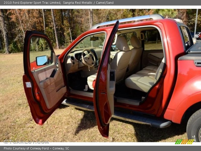 Sangria Red Metallic / Camel/Sand 2010 Ford Explorer Sport Trac Limited