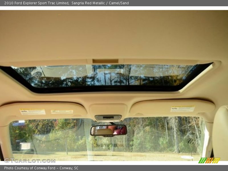 Sangria Red Metallic / Camel/Sand 2010 Ford Explorer Sport Trac Limited