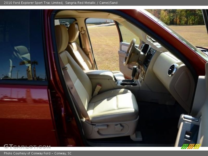Sangria Red Metallic / Camel/Sand 2010 Ford Explorer Sport Trac Limited