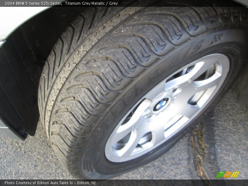 Titanium Grey Metallic / Grey 2004 BMW 5 Series 525i Sedan