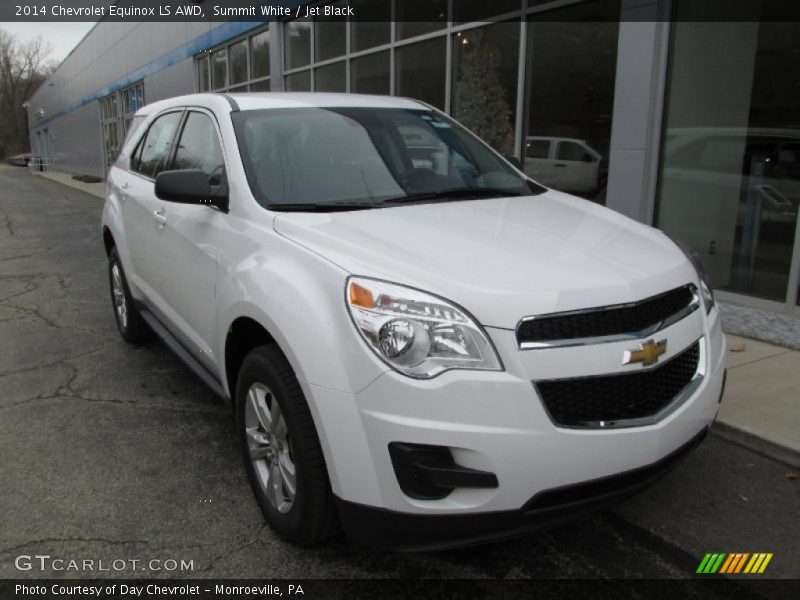 Summit White / Jet Black 2014 Chevrolet Equinox LS AWD