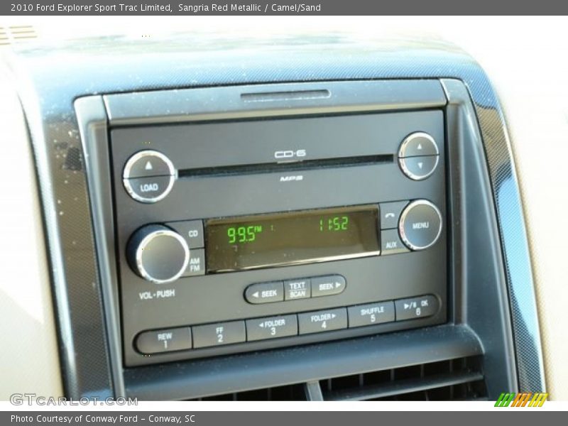 Controls of 2010 Explorer Sport Trac Limited
