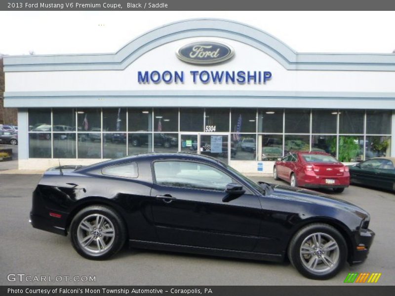 Black / Saddle 2013 Ford Mustang V6 Premium Coupe