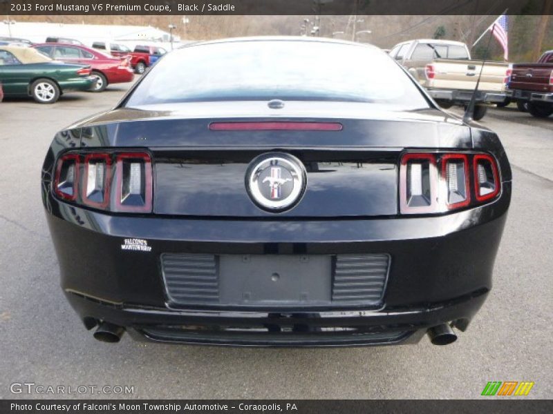 Black / Saddle 2013 Ford Mustang V6 Premium Coupe
