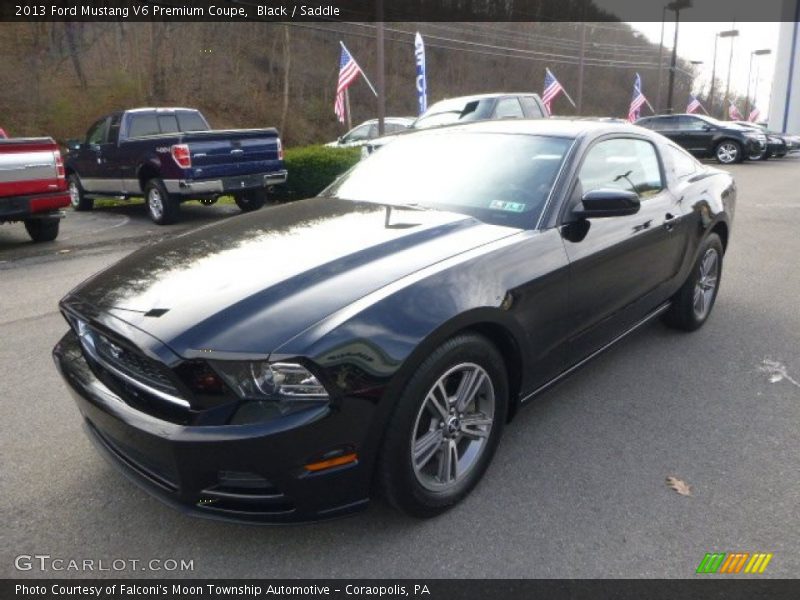 Black / Saddle 2013 Ford Mustang V6 Premium Coupe