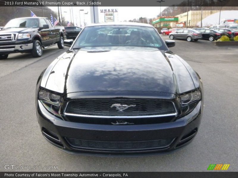 Black / Saddle 2013 Ford Mustang V6 Premium Coupe