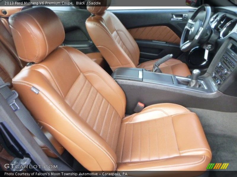 Black / Saddle 2013 Ford Mustang V6 Premium Coupe
