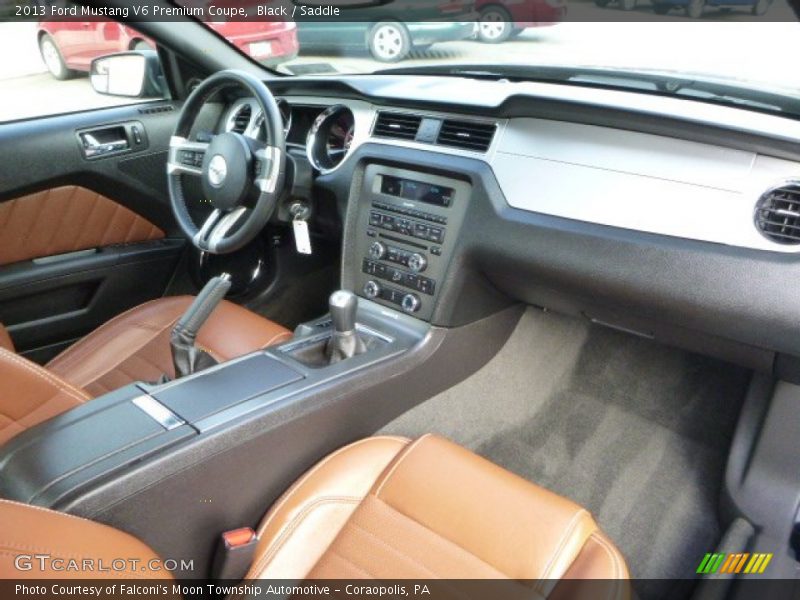 Black / Saddle 2013 Ford Mustang V6 Premium Coupe