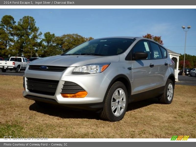 Ingot Silver / Charcoal Black 2014 Ford Escape S