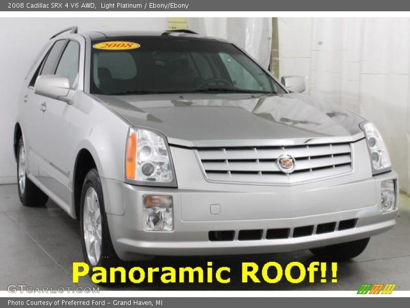 Light Platinum / Ebony/Ebony 2008 Cadillac SRX 4 V6 AWD