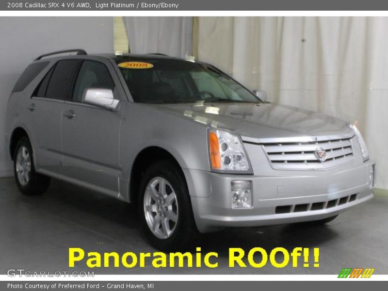 Light Platinum / Ebony/Ebony 2008 Cadillac SRX 4 V6 AWD