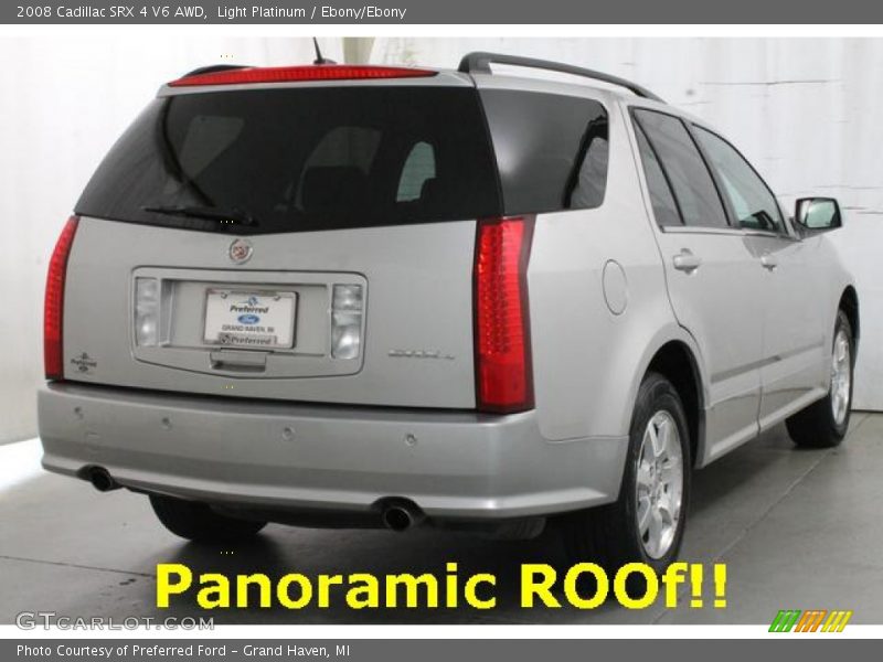 Light Platinum / Ebony/Ebony 2008 Cadillac SRX 4 V6 AWD