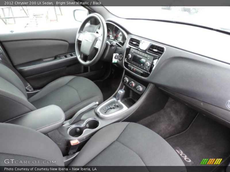 Bright Silver Metallic / Black 2012 Chrysler 200 LX Sedan