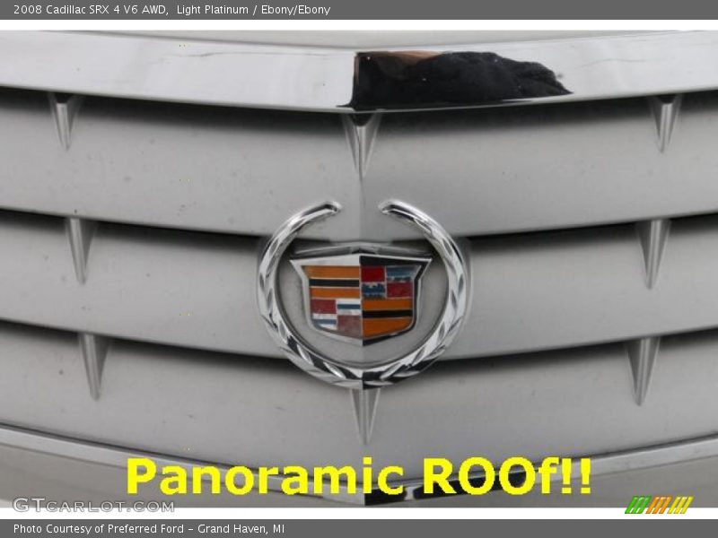 Light Platinum / Ebony/Ebony 2008 Cadillac SRX 4 V6 AWD