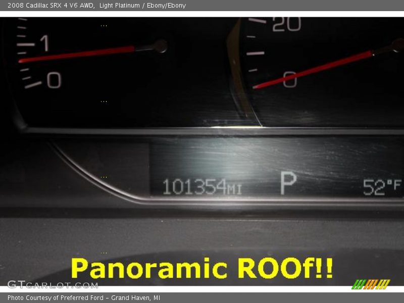 Light Platinum / Ebony/Ebony 2008 Cadillac SRX 4 V6 AWD
