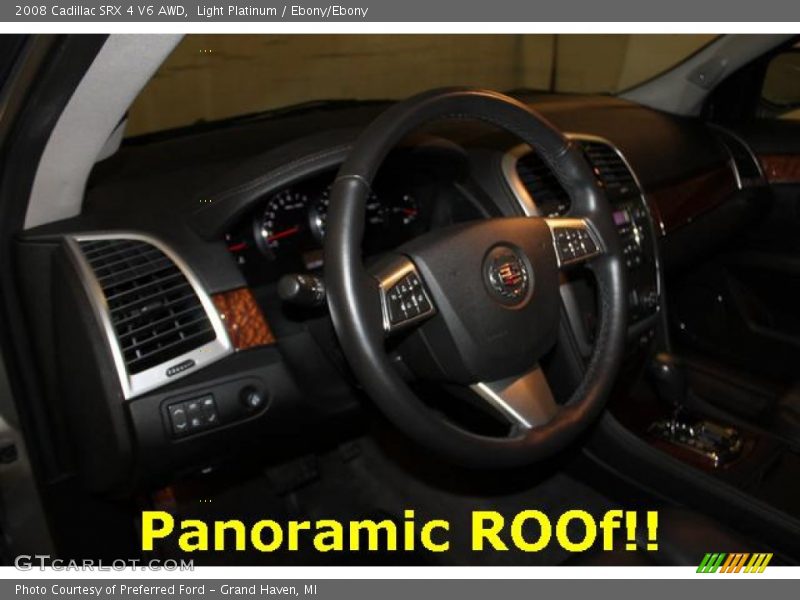 Light Platinum / Ebony/Ebony 2008 Cadillac SRX 4 V6 AWD