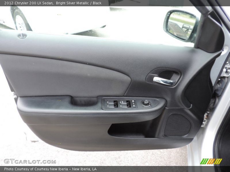 Bright Silver Metallic / Black 2012 Chrysler 200 LX Sedan