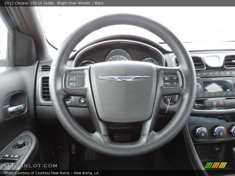 Bright Silver Metallic / Black 2012 Chrysler 200 LX Sedan