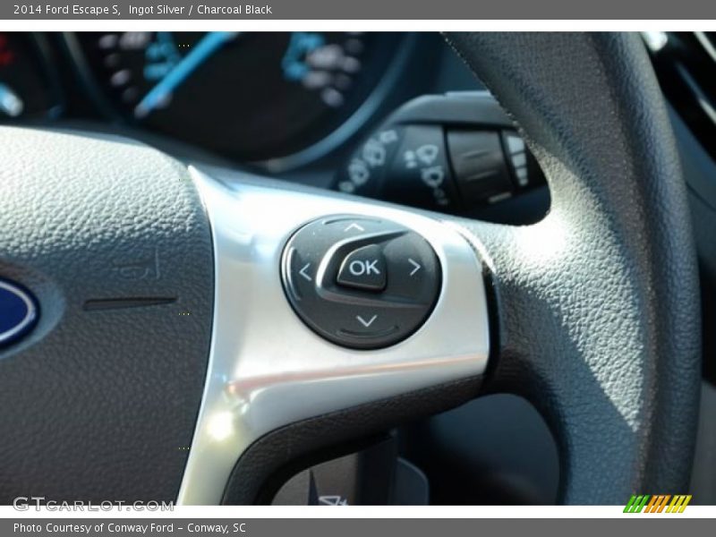 Ingot Silver / Charcoal Black 2014 Ford Escape S