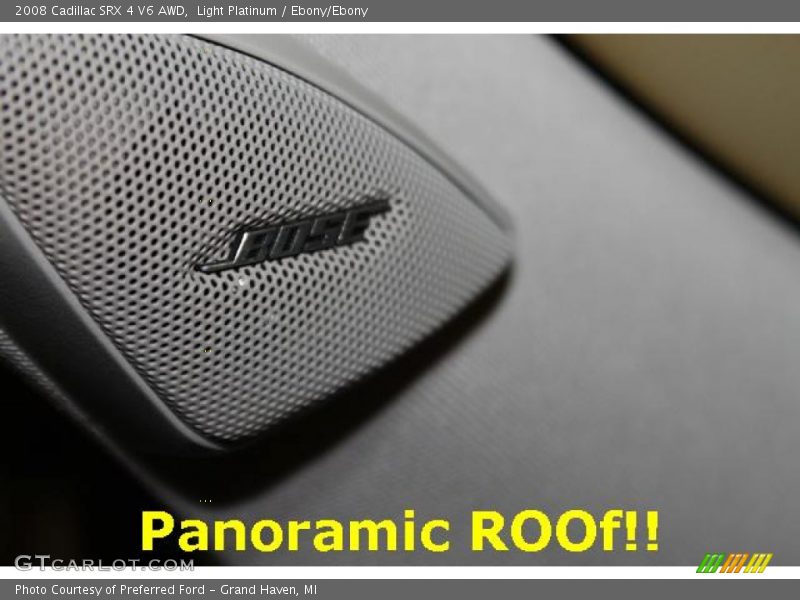 Light Platinum / Ebony/Ebony 2008 Cadillac SRX 4 V6 AWD