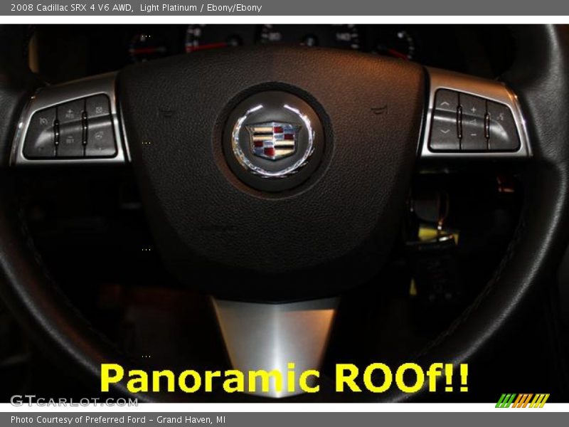 Light Platinum / Ebony/Ebony 2008 Cadillac SRX 4 V6 AWD
