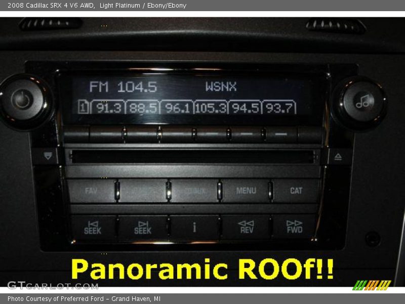 Light Platinum / Ebony/Ebony 2008 Cadillac SRX 4 V6 AWD