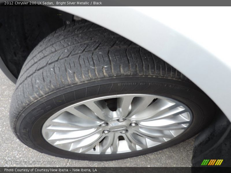 Bright Silver Metallic / Black 2012 Chrysler 200 LX Sedan