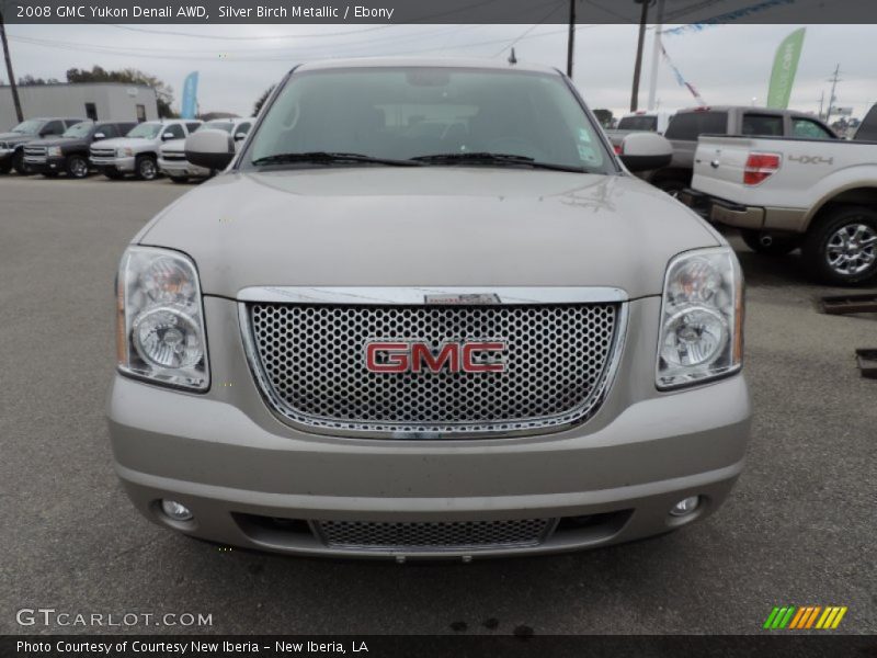 Silver Birch Metallic / Ebony 2008 GMC Yukon Denali AWD