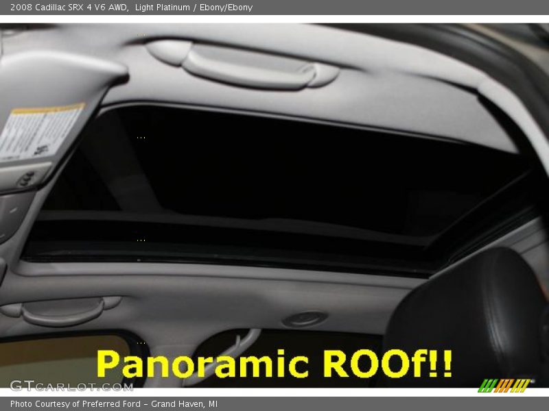 Light Platinum / Ebony/Ebony 2008 Cadillac SRX 4 V6 AWD