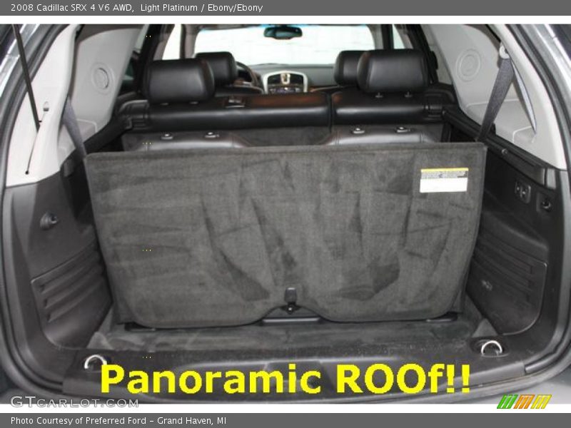 Light Platinum / Ebony/Ebony 2008 Cadillac SRX 4 V6 AWD