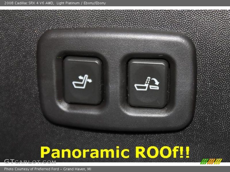 Light Platinum / Ebony/Ebony 2008 Cadillac SRX 4 V6 AWD