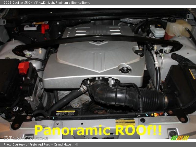 Light Platinum / Ebony/Ebony 2008 Cadillac SRX 4 V6 AWD